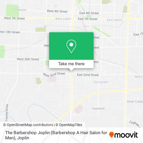 The Barbershop Joplin (Barbershop A Hair Salon for Men) map