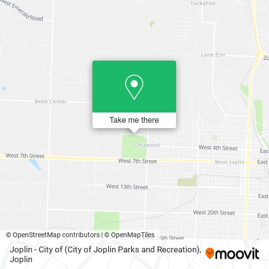 Joplin - City of (City of Joplin Parks and Recreation) map