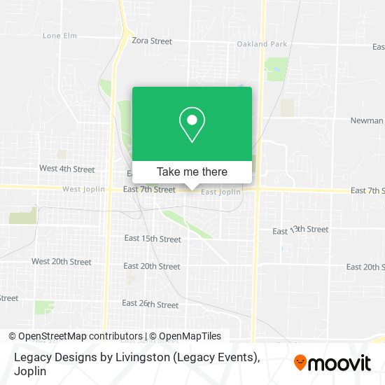 Legacy Designs by Livingston (Legacy Events) map