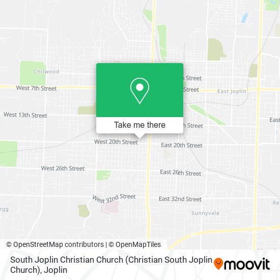 South Joplin Christian Church map