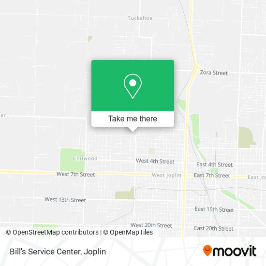 Bill's Service Center map