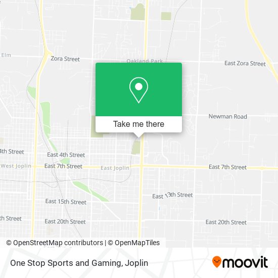 One Stop Sports and Gaming map