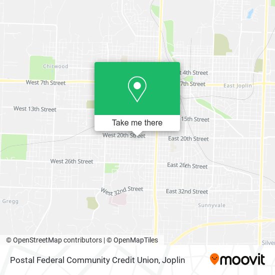 Postal Federal Community Credit Union map
