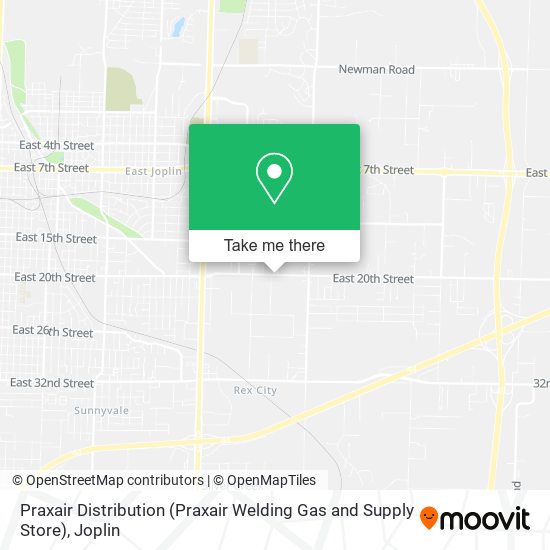 Praxair Distribution (Praxair Welding Gas and Supply Store) map