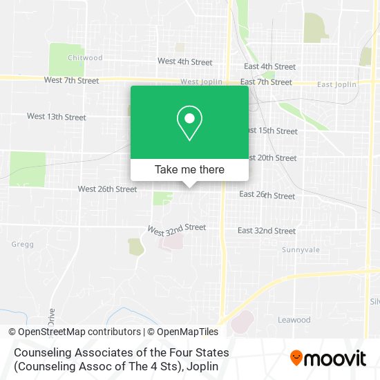 Counseling Associates of the Four States (Counseling Assoc of The 4 Sts) map