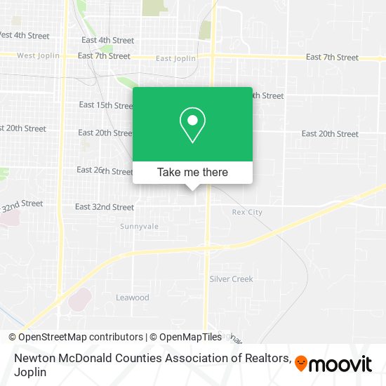 Newton McDonald Counties Association of Realtors map