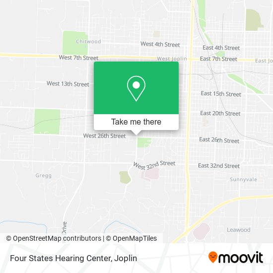 Four States Hearing Center map
