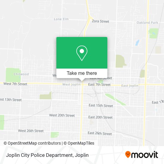 Joplin City Police Department map