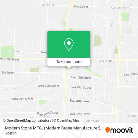 Modern Stone MFG. (Modern Stone Manufacturer) map