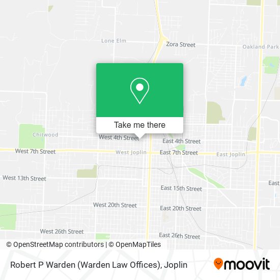 Robert P Warden (Warden Law Offices) map