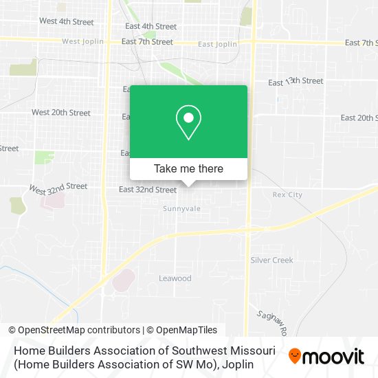 Home Builders Association of Southwest Missouri (Home Builders Association of SW Mo) map