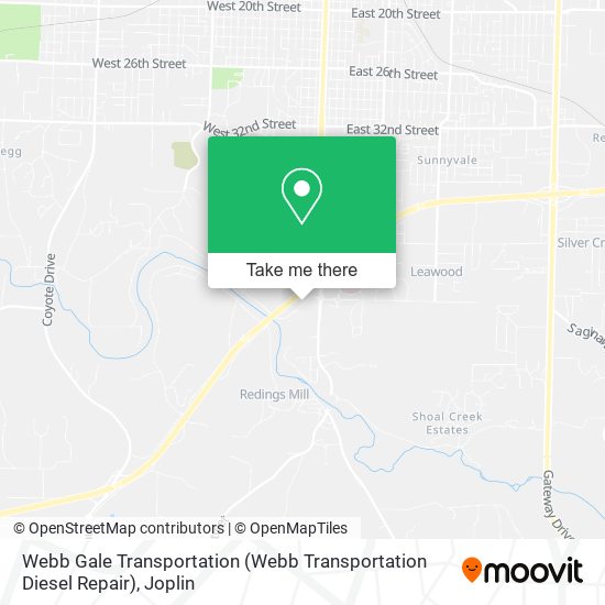 Webb Gale Transportation (Webb Transportation Diesel Repair) map