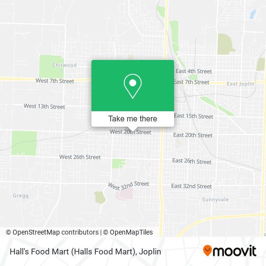 Hall's Food Mart (Halls Food Mart) map