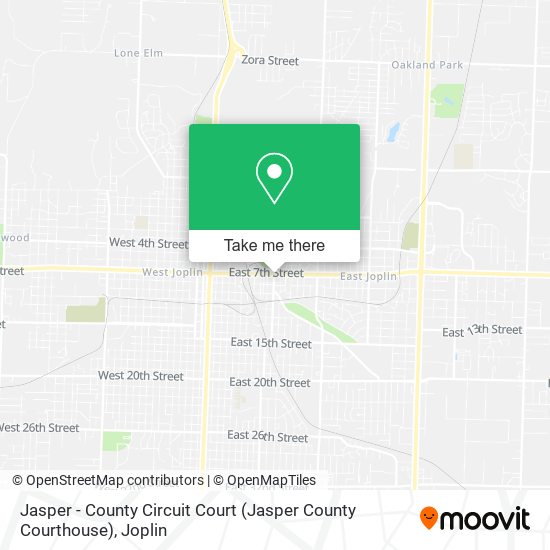 Jasper - County Circuit Court (Jasper County Courthouse) map
