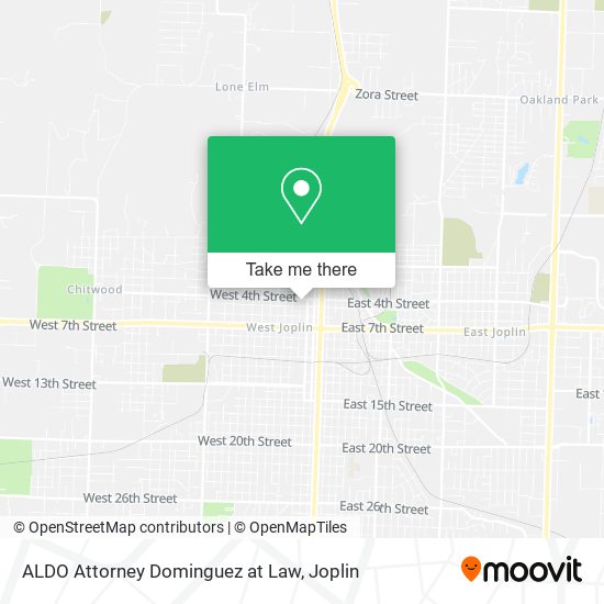 ALDO Attorney Dominguez at Law map