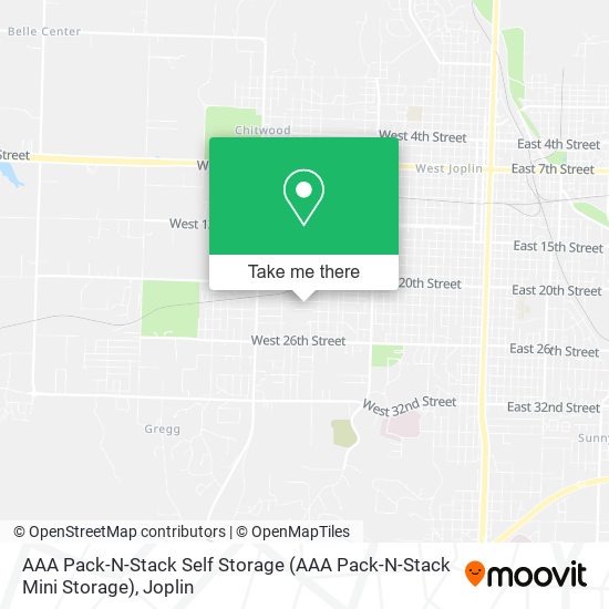 AAA Pack-N-Stack Self Storage map
