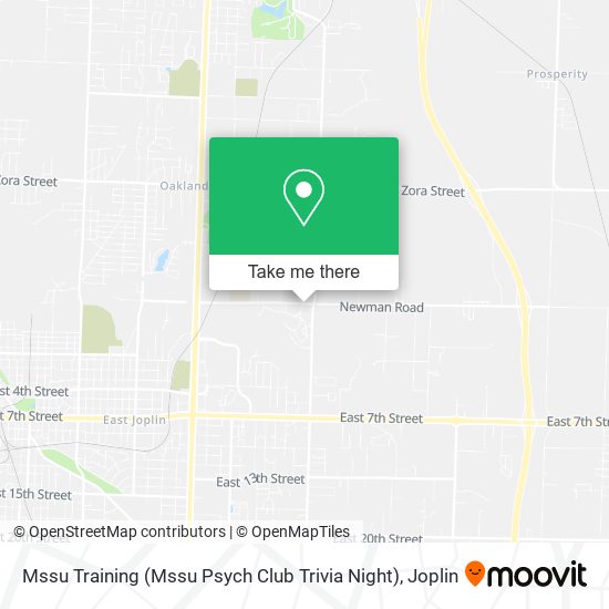 Mssu Training (Mssu Psych Club Trivia Night) map