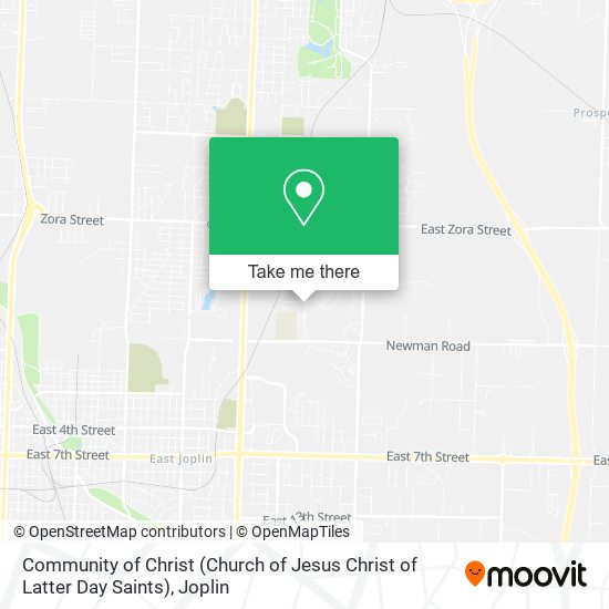 Community of Christ (Church of Jesus Christ of Latter Day Saints) map