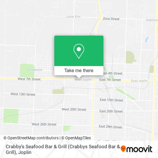 Mapa de Crabby's Seafood Bar & Grill (Crabbys Seafood Bar & Grill)