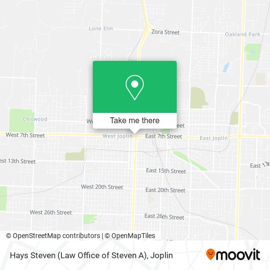 Hays Steven (Law Office of Steven A) map