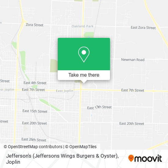 Jefferson's (Jeffersons Wings Burgers & Oyster) map