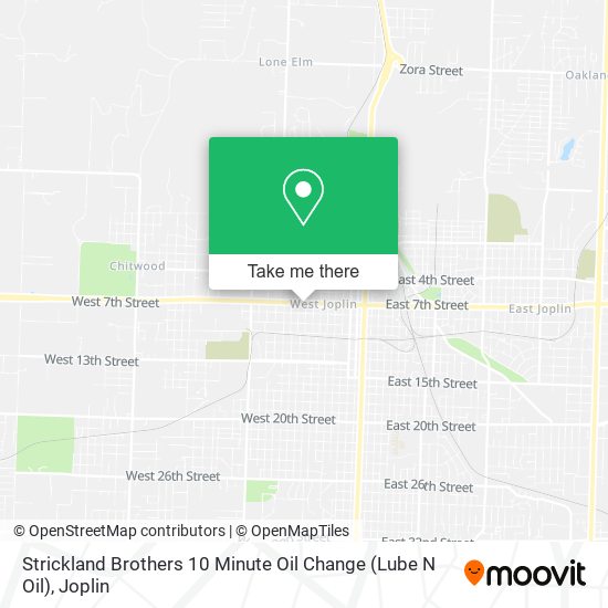 Mapa de Strickland Brothers 10 Minute Oil Change (Lube N Oil)