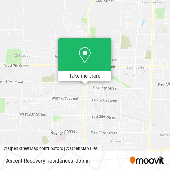 Ascent Recovery Residences map