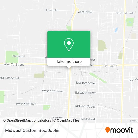 Midwest Custom Box map
