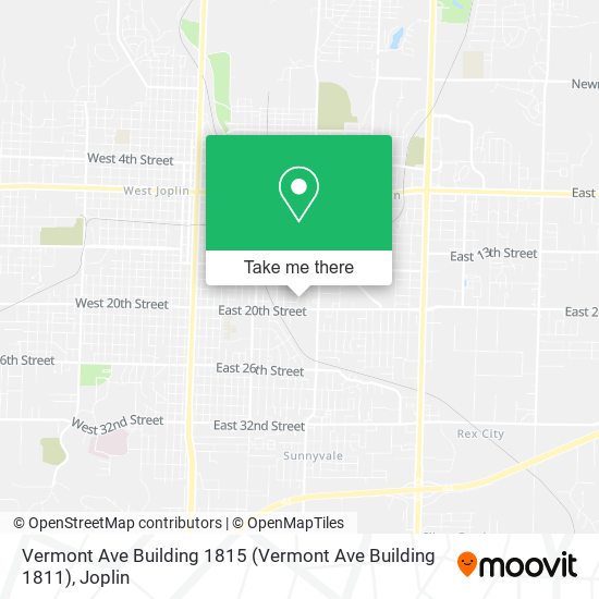 Vermont Ave Building 1815 map
