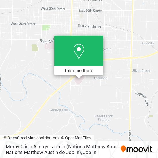 Mercy Clinic Allergy - Joplin (Nations Matthew A do Nations Matthew Austin do Joplin) map