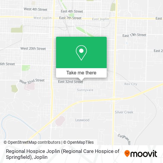 Regional Hospice Joplin (Regional Care Hospice of Springfield) map