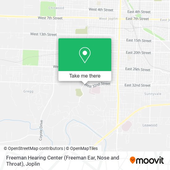 Freeman Hearing Center (Freeman Ear, Nose and Throat) map