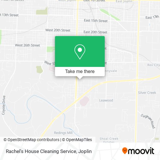 Rachel's House Cleaning Service map