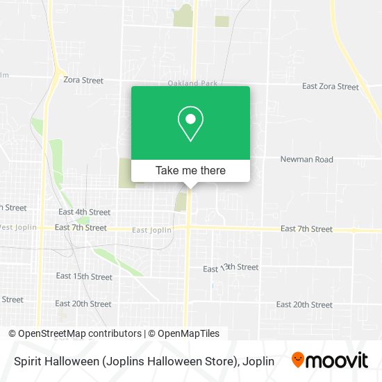 Spirit Halloween (Joplins Halloween Store) map
