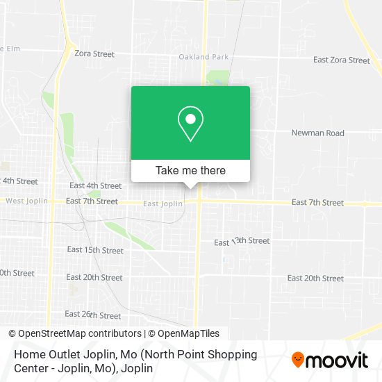 Home Outlet Joplin, Mo (North Point Shopping Center - Joplin, Mo) map