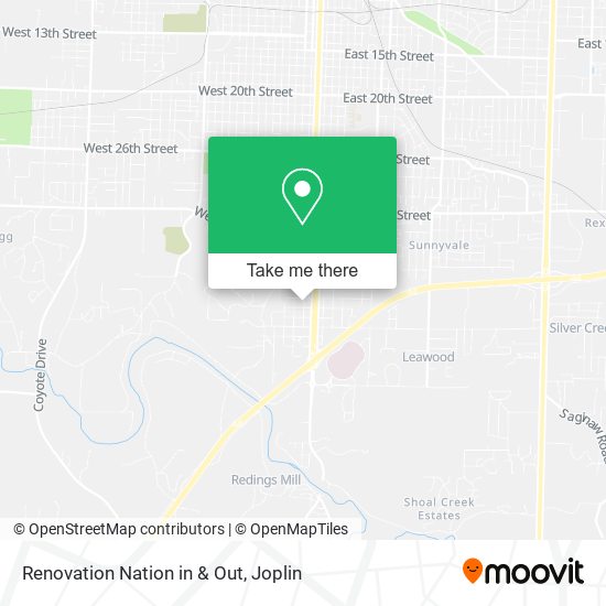 Renovation Nation in & Out map