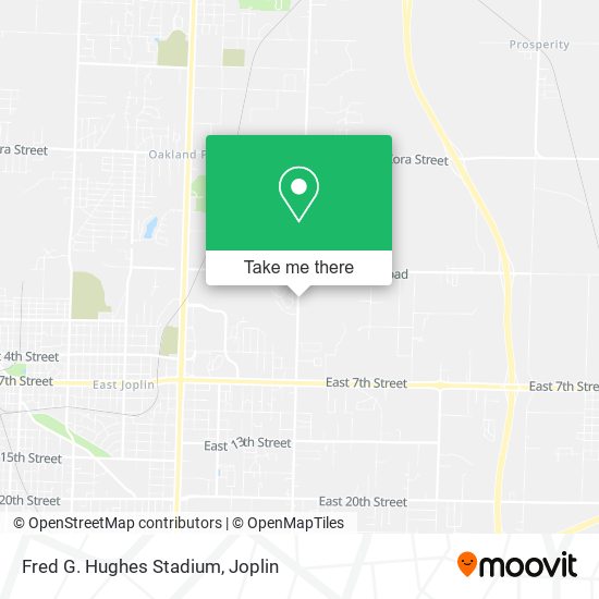 Fred G. Hughes Stadium map