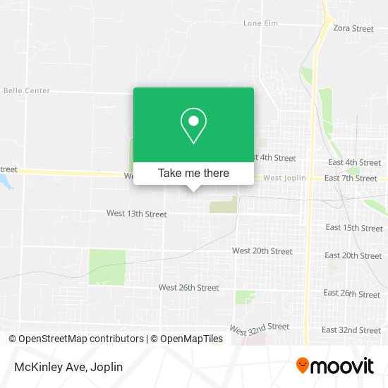 McKinley Ave map