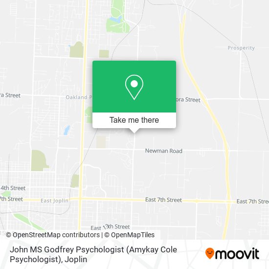 John MS Godfrey Psychologist (Amykay Cole Psychologist) map