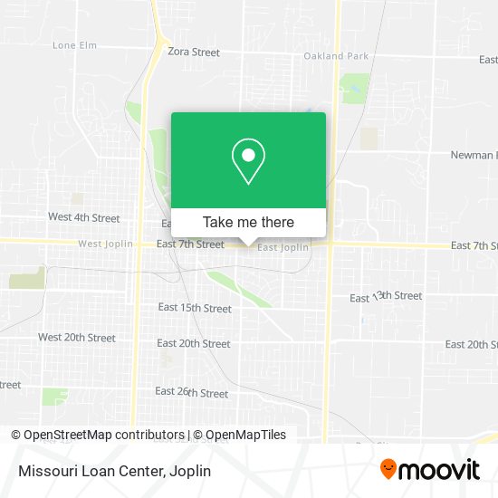 Missouri Loan Center map