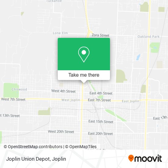 Joplin Union Depot map