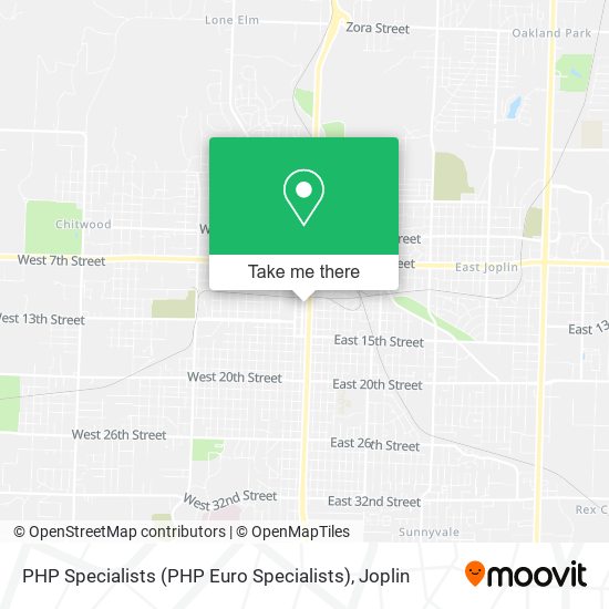 PHP Specialists (PHP Euro Specialists) map
