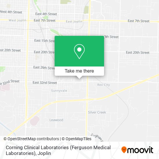 Corning Clinical Laboratories (Ferguson Medical Laboratories) map