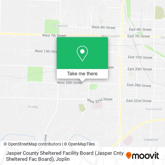 Jasper County Sheltered Facility Board (Jasper Cnty Sheltered Fac Board) map