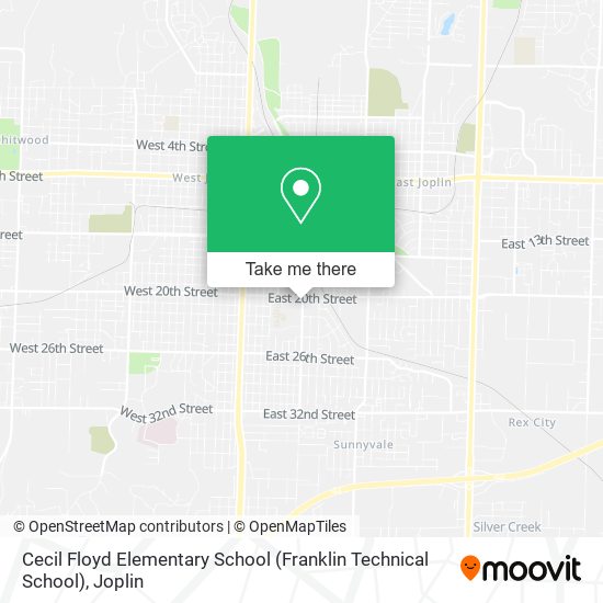 Cecil Floyd Elementary School (Franklin Technical School) map