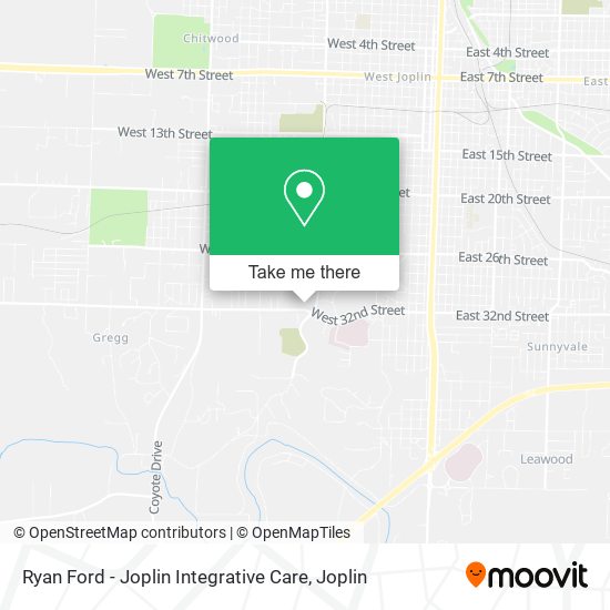 Ryan Ford - Joplin Integrative Care map