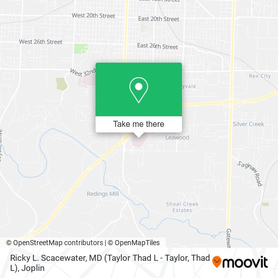 Ricky L. Scacewater, MD (Taylor Thad L - Taylor, Thad L) map