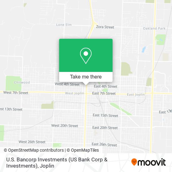 U.S. Bancorp Investments (US Bank Corp & Investments) map