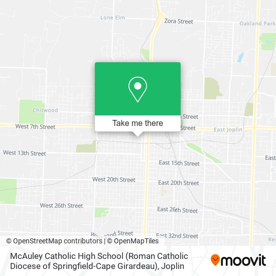 McAuley Catholic High School (Roman Catholic Diocese of Springfield-Cape Girardeau) map