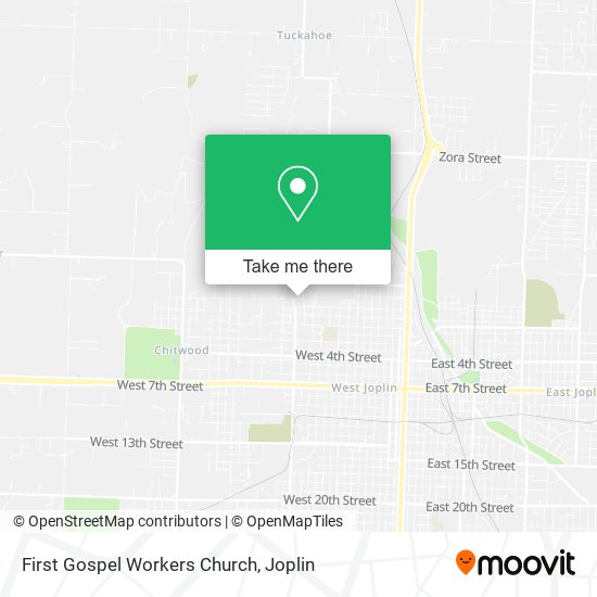 First Gospel Workers Church map